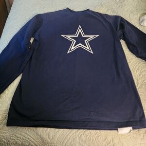 NFL Dallas Cowboys Navy and White Crewneck Tee